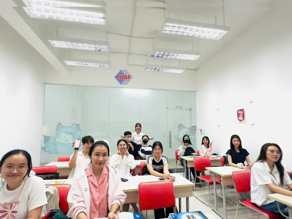 Học viên trong giờ học trên lớp
